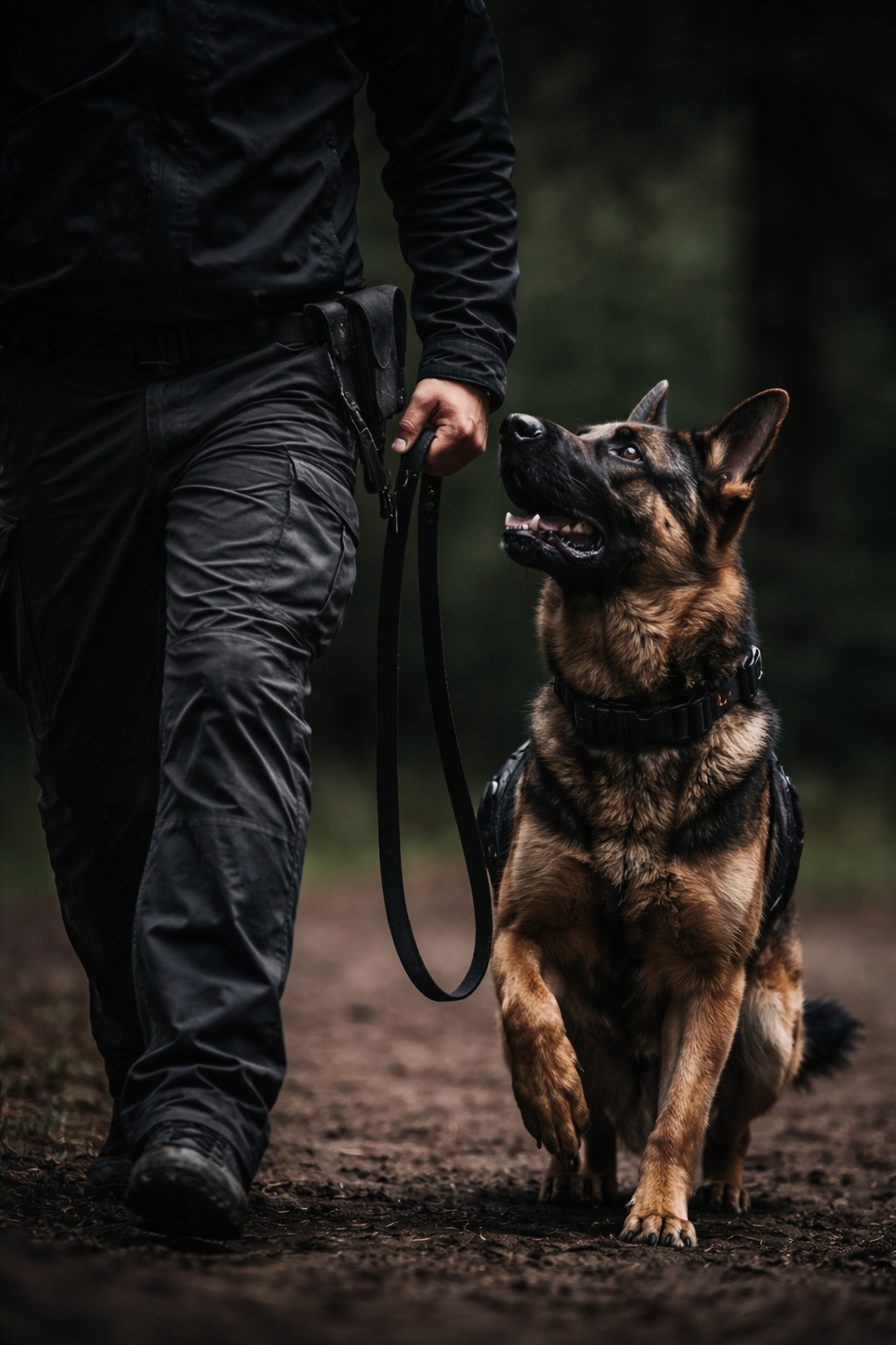 Obedient dog training